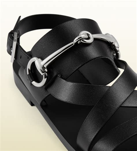 gucci horsebit sandals mens|gucci horsebit sandals flat.